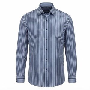 SAND Copenhagen‎ Mens Blue Striped Cotton Button Front Shirt Size 38